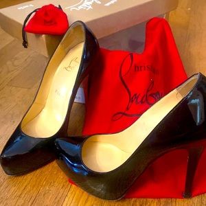 Christian Louboutin Rolando 120 Patent Calf BLACK 36.5